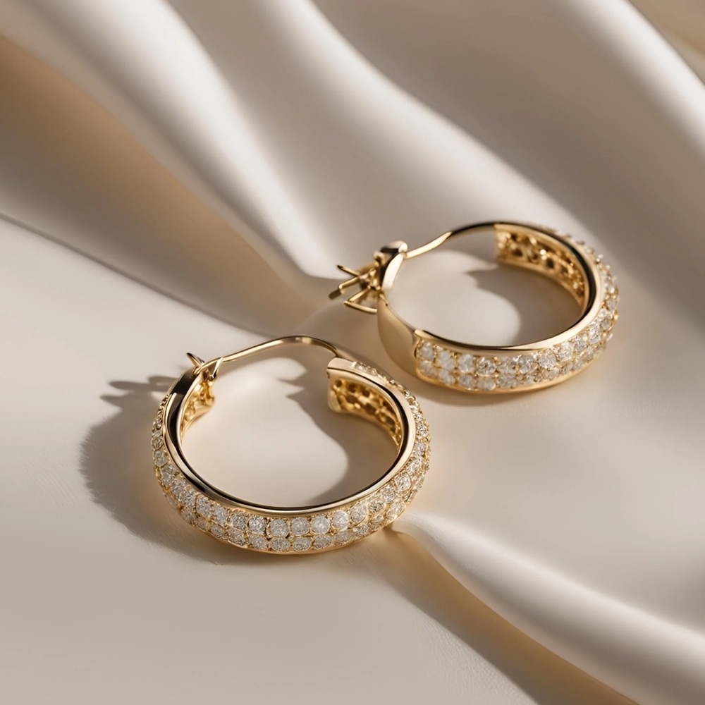 Gold Hoop Earrings - NEW